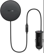 Baseus 15W Magsafe Kablosuz Araç Şarjı ve 25W Type-C Araç Çakmaklık Şarjı Aleti, Led Işıklı Araç Şarjı thumbnail 1