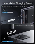 Baseus Dijital Göstergeli Süper Hızlı PD 100W 20000MAH Powerbank Apple Macbook Pro Notebook Powerbank - 4
