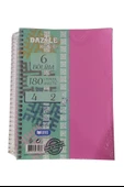 Orta Boy 4+2 Ayraçlı Defter 6 Konulu 180 Yaprak 1 Adet 4 Kareli 2 Çizgili Spralli Plastik Kapak Seperatörlü 18x25 cm - 3