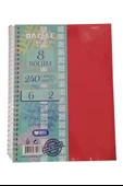 Orta Boy 6+2 Ayraçlı Defter 8 Konulu 240 Yaprak 1 Adet 6 Kareli 2 Çizgili Spralli Plastik Kapak Seperatörlü 18x25 cm - 3