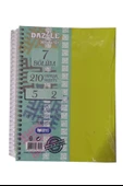 Orta Boy 5+2 Ayraçlı Defter 7 Konulu 210 Yaprak 1 Adet 5 Kareli 2 Çizgili Spralli Plastik Kapak Seperatörlü 18x25 cm - 1