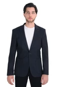 Cengiz İnler Kendinden Desenli Dikişli Kırlangıç Yaka Torba Cepli Slim Fit Erkek Ceket - 3