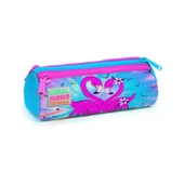 Coral High Mavi Pembe Flamingo Geçişli Beslenme Okul Çantası Kalemlik thumbnail 3
