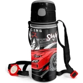 Coral High Kırmızı Araba Desenli Beslenme Okul Çantası Kalemlik thumbnail 2