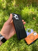 İphone 11 Magsafe Leather Stantlı Telefon Kılıfı thumbnail 8