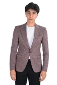 Cengiz İnler Menanj Tek Düğme Slim Fit Erkek Ceket - 9