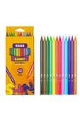 Silka Shiny Kuru Boya 12'li Osaka Pastel Boya 12'li Osaka Sulu Boya 12'li Kırtasiye Seti Okul Seti - 2