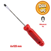Kendo Tornavida Vida Civata Sökme Sıkma Manuel El Klasik Yıldız Düz Uç Uçlu 6x125 KTT6125 - 1