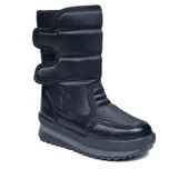 Albishoes Kız Çocuk Suya Dayanıklı Sıcak Tutan Astar Cırt Cırtlı Kaymaz Taban Kışlık Çocuk Kar Botu - 4