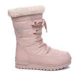 Albishoes Kız Çocuk Kürklü Termal Kaymaz Taban İçi Yünlü Suya Dayanıklı Çocuk Kar Botu Kız Çocuk Bot - 1