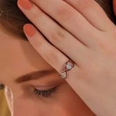 Lucky Life 925 Ayar Gumuss Zirkon Taşlı Sonsuzluk Lucky Life Lucky Life Kadın Yüzük - 2