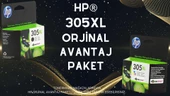 Hp Deskjet 2721 Orjinal Kartuş / Hp 305XL Avantaj Paket Siyah ve Renkli Kartuş - 1