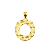 14 Ayar Altın İşlemeli O Harfi Kolye Ucu thumbnail 1