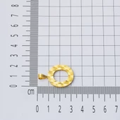 14 Ayar Altın İşlemeli O Harfi Kolye Ucu thumbnail 3