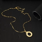 14 Ayar Altın 3 Boyutlu İşlemeli Ö Harfi Kolye thumbnail 4