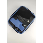 Digithome Bölmeli Çelik Hazneli Yemek Taşıma ve Saklama Kabı İş Ofis Okul İçin 25 Cm Mavi - YK1392 C320.025 - 12