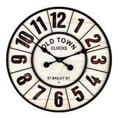 Aypaş Galaxy Old Town Serisi DM50-1 Sessiz Akar Duvar Saati 50 cm - 1