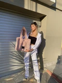 LuLuYen Peluş Çanta 2025 Sonbahar Kış Sezonu Yeni Moda Çok Şık Trend Yumuşacık Omuz Çantası - 10