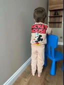 ERKEK ÇOCUK MİCKEY BİSİKLET YAKA PAMUK EŞOFMAN TAKIMI - 6