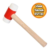 Eltos Vidalı Ahşap Saplı Tokmak Çekiç Seramik Fayans Karo Döşeme Tadilat 26 cm - 1