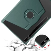 Galaxy Tab S8 Plus SM-X800 Kılıf Termik Kalem Bölmeli Dönebilen Standlı Kılıf thumbnail 12