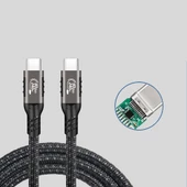 QG01 Type-C to Type-C USB4 PD Data Kablosu 240W 40Gbps 8K@60Hz 1.2 Metre - 8