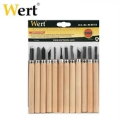 Wert 2512 Ahşap Oyma Bıçak Seti (12 Parça) Ağaç Oyma Hobi - 1