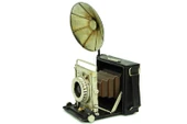Dekoratif Metal Fotoğraf Makinesi Biblo Vintage Hediyelik - 3