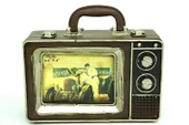 Dekoratif Metal Çerçeve Televizyon Temalı Vintage Hediyelik - 2