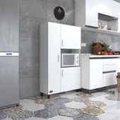 Kenzlife mini fırın dolabı alpkuntsağ byz 148*90*30 ayaklı mikroalga midi fırın mutfak - 1