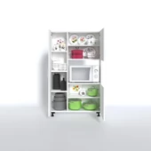 Kenzlife mini fırın dolabı alpkuntsağ byz 148*90*30 ayaklı mikroalga midi fırın mutfak - 2