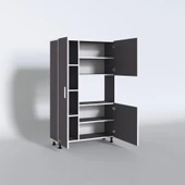 Kenzlife mini fırın dolabı alpkuntsağ gri 148*90*30 ayaklı mikroalga midi fırın mutfak - 3