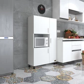 Kenzlife mini fırın dolabı alpkuntsol byz 148X90X30 ayaklı mikroalga midi fırın mutfak - 1