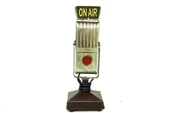 Dekoratif Metal Mikrofon Obje Biblo Vintage Hediyelik - 1