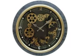 Saat Çarklı Duvar Saati Dekoratif Ev Ofis Hediyelik - 1