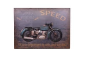 Motorsiklet Tablo Pano Dekoratif Vintage Ev Ofis Hediyelik - 1