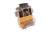 Dekoratif Metal Çerçeve Tramvay Temalı Vintage Hediyelik - 2
