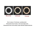 Şarjlı Sarı Ve Beyaz Renk Masa Lambası - 3