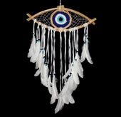 Göz Modelli Düş Kapanı Dreamcatcher Rüyakapanı Dekoratif Hediyelik - 1