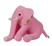 Oturan Dişli Fil 50 cm Pembe Pelüş Çocuk Oyuncak - 1