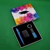 Kalem Çakmak Anahtarlık Turkuaz Dekoratif Hediyelik - 1