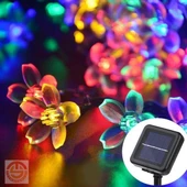 Solar 30 Ledli Çiçekli RGB Bahçe Aydınlatma Dekorasyon Güneş Enerjili - 4