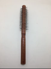 RD-557 Koyu Ahşap Renk Saç Fırçası Tarak - 2