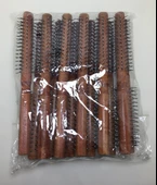 RD-557 Koyu Ahşap Renk Saç Fırçası Tarak - 1