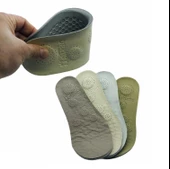 DERY Anatomik 5 Nokta Ortopedik Deri Ayakkabı Tabanı Bej-krem 1 Çift - 8