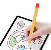 Apple Pencil 2 Nesil Koruma Kılıf Yumuşak Silikon Kaydırmaz Tam Koruma - 5