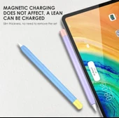 Apple Pencil 2 Nesil Koruma Kılıf Yumuşak Silikon Kaydırmaz Tam Koruma - 3