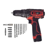 Kleco KE2220DM-DB 12V/2Ah. Çift Akülü Li-ion Şarjlı Darbeli Matkap - 1