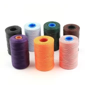 SRTfootcare Deri El Dikişi İçin Mumlu İplik 0,8 Mm 500mt (Leathercraft, Deri Hobi) - 1