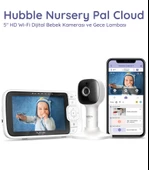 Hubble Nursery Pal Cloud Wifi 5 Dijital Bebek Kamerası HBL12 thumbnail 2